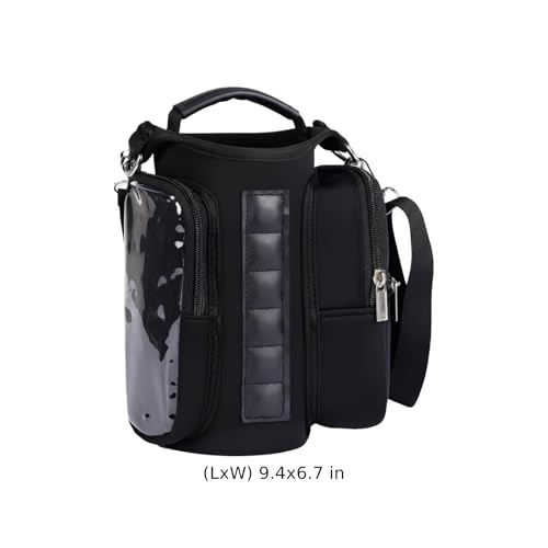 Bolsa para botella de agua ideal para caminatas con porta celular de neopreno 5