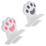 Angoily 2 Stück Wc Deckelheber mit Katzenkrallen Design ABS Toilettensitzheber Hygienisch Installieren für Bad Büro Schule und Hotel