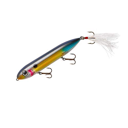 Leurre Super Spook Wounded Shad 12,7 cm Heddon à bille bruiteuse pour provoquer l'attaque du brochet