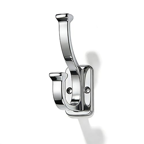 CABDM 5 Pack 4-1/2inch Polished Chrome Coat Hooks