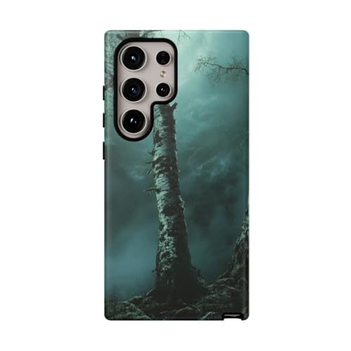 Coque rigide mate Samsung S24 Ultra anti-traces motif forêt