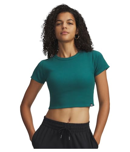 T-shirt femme UA Rival Rib Baby Tee Under Armour en maille côtelée