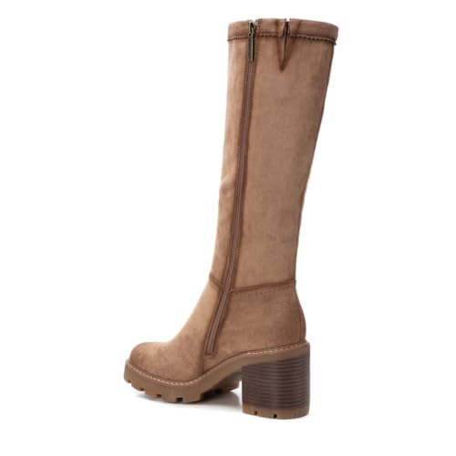 Refresh Para Mujer. 17212303-TAUPE Botas 172123 MarróN (36), 5 A 8Cm, Cremallera, Casual - 4