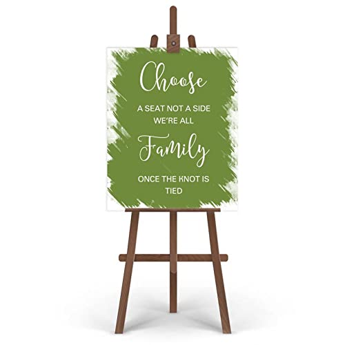 Panneau Choose A Seat Not A Side pour simplifier le placement invités