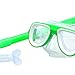 MotiveTech Kids Snorkel Set, Diving Mask and Snorkel Snorkel Mask Diving Goggles for Water Sports, Green