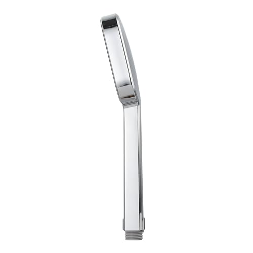 Image of Orvos Hand Shower Single Mode - Matrix, Square 4x4 inches, Chrome Plated With High Grade Korean ABS material from LG, Light Grey and Chrome Color, Head only, for high end luxury bathrooms