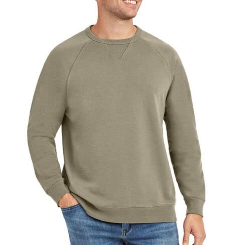 Member's Mark Men's French Terry Crewneck (as1, Alpha, x_l, Regular, Regular, Men, Warm Clay)