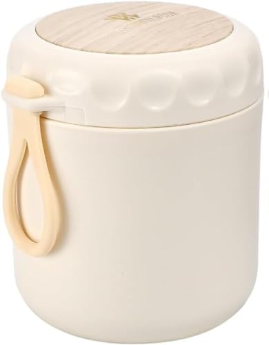 保温スープジャー レンジ対応 スープカップ 400ml スープジャー ランチジャー スープ保温弁当箱 スープ容器 保温コンテナ 漏れ防止 保温フードボウル 学校 家庭用 お手入れ簡単 食洗機対応 スプーン付き 1個