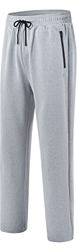 Mofiz Men's Tracksuits,Full Zip Sweat Suits For Men,Solid Jogger Sets Active Jackets And Pants 2 Piece Sport Suit For Men's Outfits Light Gray L #TOP2