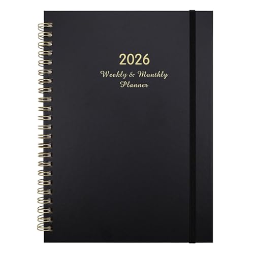 B5 Study Binder - Coil Weekly Agenda, Ringless Organizer Journal, Academic Business Home Office Schedule System|Exam Kit, Task C