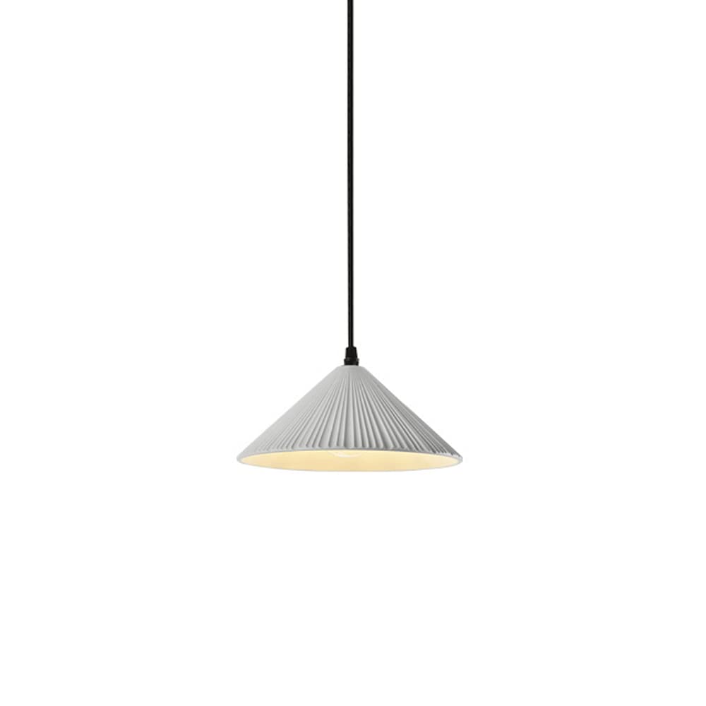Lampe suspension résine et fer gris luminaire E27 nordique pour éclairage de cuisine moderne