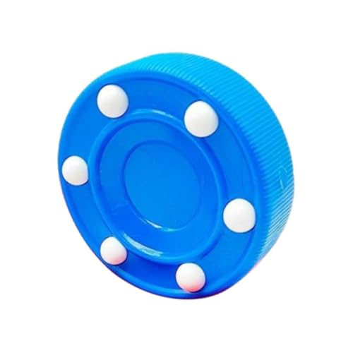 Oshhni - Oshhni Hockey Puck Training Aid Supplies Professional Street Ice Roller Floor Training Ball for Game Outdoor Sports Gym Enthusiasts, Blue