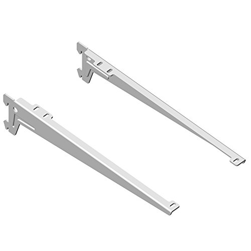 Il corriere ha due ganci Element System - Supporto per mensole da parete, 1 fila, 2 pz, 5 dimensioni, 3 colori, 18133-00054