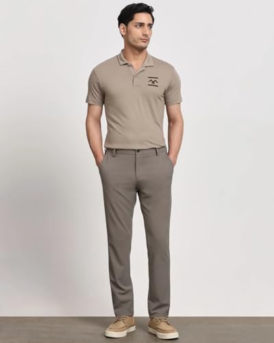 Image of MUFTI White Solid Polo T-Shirt