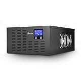 Grand écran LCD affichant les données en temps réel : tension, niveau de la batterie et charge. Compatible avec les batteries AGM, gel et LiFePO4 (non incluses) - pour une durée de fonctionnement plus longue que les onduleurs traditionnels avec batterie intégrée. Idéal pour les pannes de courant prolongées.