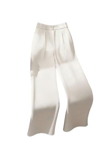 GORGLITTER Women's High Waisted Dress Pants Dressy Casual Straight Wide Leg Work Business Office Pants2