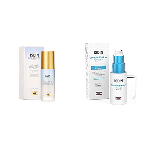 ISDIN Isdinceutics hyaluronic concentrate, serum facial ligero y ultrahidratante, con acido hialuronico - 30ml + Ureadin Fusion Serum Lift...