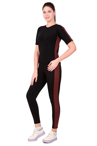 Image of Benzos Women's Body Fitted Gym Running Sports Track Suit | Regular Casual Fit | Track Suit for Girls & Women | Fabric - Polyester Blend