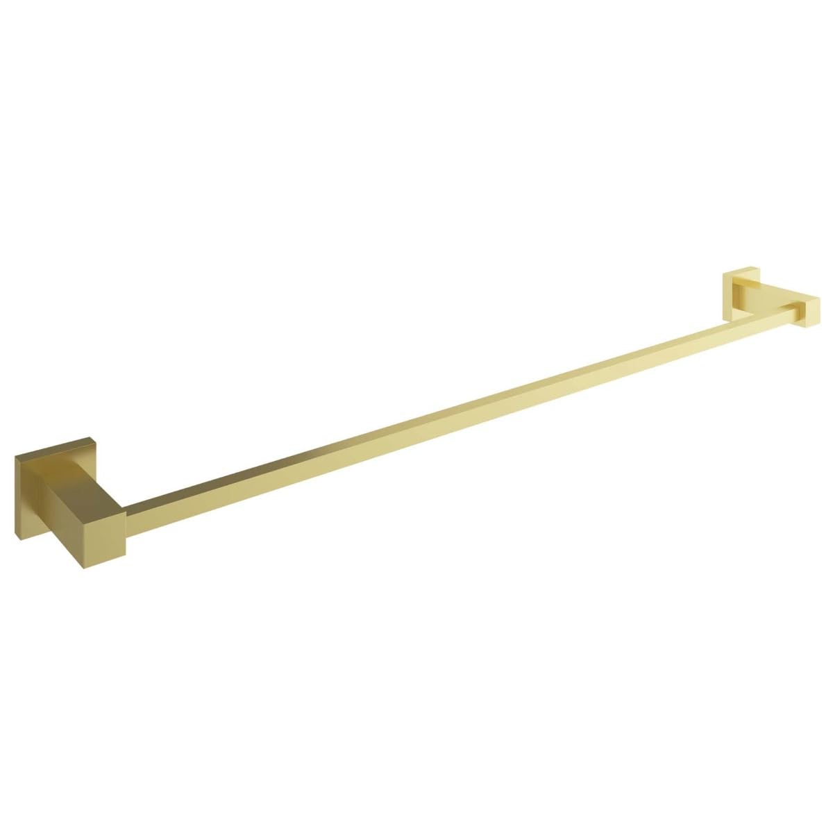 Go Bathrooms Froma 600mm Gold Bathroom Towel Rail Slim Bar Minimalist Design Wall Mounted Brushed Gold Towel Holder Premium Solid Brass Construction — image 1
