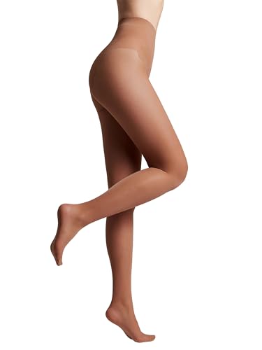Image of Conte French Cut Sheer Pantyhose Tights with Lace Top Panties Bikini 20 Den