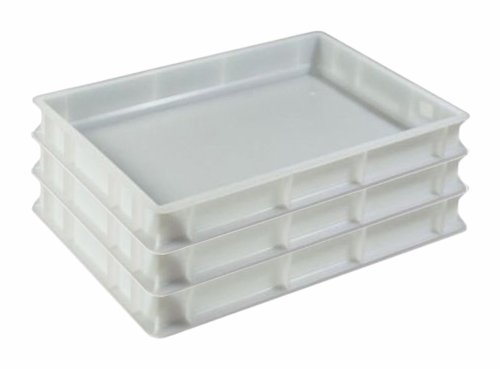 3 Stk Pizzaballenbehälter Euro-Box Eurobox Aufbewahrungsbox 60x40cm Gastlando