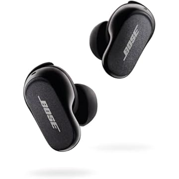 Bose Fones de ouvido intra-auriculares QuietComfort II, sem fio, Bluetooth, tecnologia proprietária de cancelamento de ruído ativo com cancelamento de ruído e som personalizados, triplo preto
