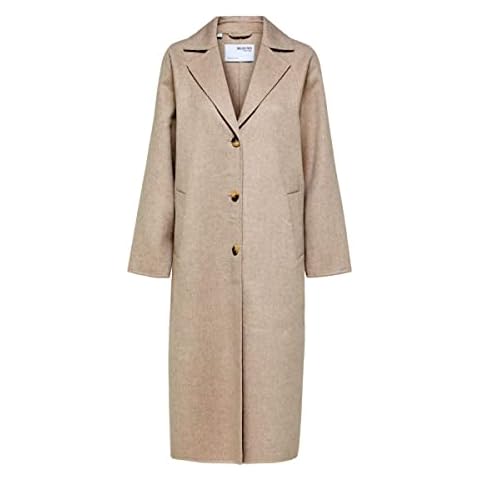 SELECTED FEMME Women's Handmade Wool Coat Cover