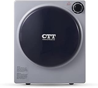 CTT 110V Electric Portable Compact Clothes Dryer, Laundry Dryer, Mini Dryer, 8.8Lbs, 2.5Cu.ft. 800W Gray