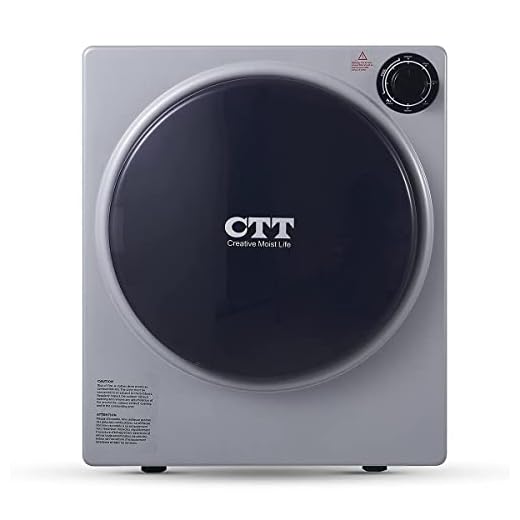 CTT Compact Dryer 2.0 cu.ft. Portable Clothes Dryers with Stainless Steel Liner Small Dryer Machine, Suitable for Apartments, Dorm, RVs, 110V Gray