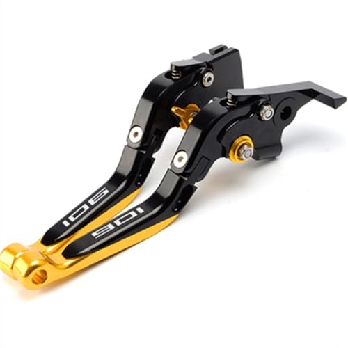 CNC Griff Bremse Kupplung Motorrad Zubehör Klapp Bremse Kupplung Hebel Für H&usqvarna Für Norden 901 Für Norden901 Für Norden 901 Motorrad bremshebel(Schwarzes Gold)