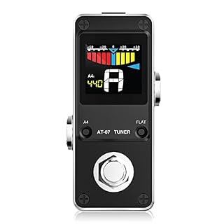 Pédale d’accordeur, LEKATO Pédale d’accordeur chromatique pour guitare et basse – Mini pédale d’accordeur d’instrument chromatique avec écran LCD – Calibrage de la hauteur et réglage plat - Les Beatles, Paul McCartney, John Lennon, RIngo Starr, George Harrison
