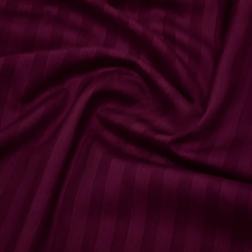 Image of Castiqa Premium Glace Cotton Satin King Size Stripes Pattern Quilt Cover /Duvet Cover /Rajai Cover /Blanket Cover with Zipper Closure (Wien, Single Bed (60x90 inch))