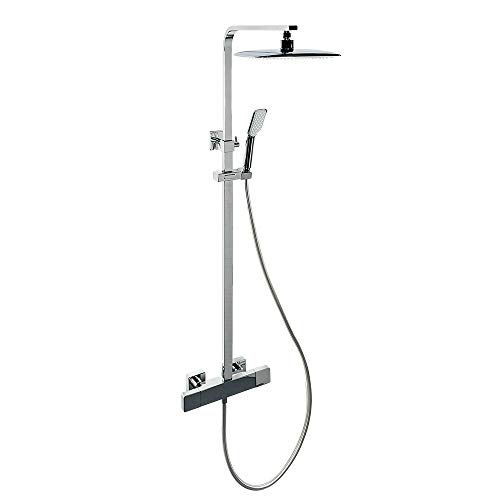 Clever 60135 Columna de Ducha Termostática, Cromado
