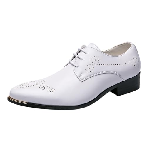 Mens Fashion Sneaker Oxfords Lace Up Leather Dress Business Comfort