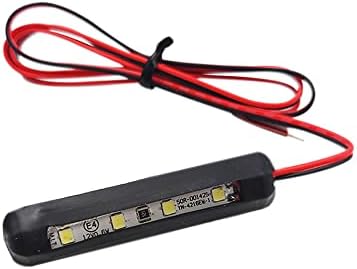 BAR AUTOTECH Waterproof LED Rear License Plate Tag Lights Backup Reverse Lights for Bike Vehicles Car Motorcycle Scooter (White)