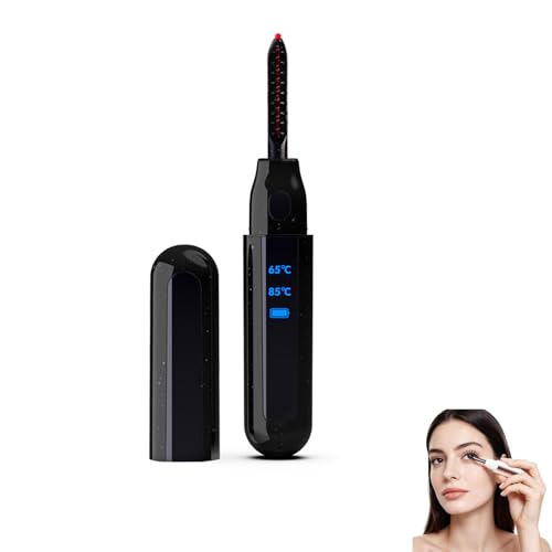 Calisi Lash Curler Heated Lash Curler Hoch-Niedrig-Intelligente Zwei-Gang-Temperatur 65-85 Schnelle Vorwärmung Innerhalb Von 10s Langanhaltende Locken für Alle Wimperntypen(A)