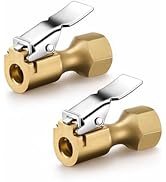 AstroAI Air Chuck with Clip Heavy Duty Open Flow Lock On Tire Chuck Clip for Tire Pressure Gauge ...