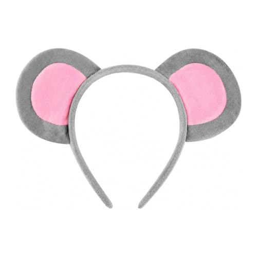 Chanaco Mouse Ears Headband Rat Ears Headband for Party Cute Mice Ears for Women Rat Costume Cosplay Animal Ears Headwear Decoration for Halloween Christmas