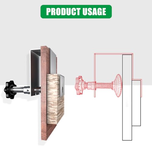 Serplex 2PCS Stainless Steel C Shaped Clamps for Woodworking, Metalworking, DIY Craft, Drilling, Punching, Drawer Door Installation