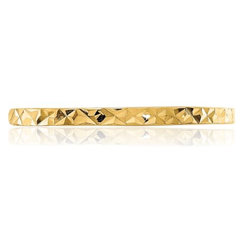 IceCarats 14K Solid Yellow Gold Zig Zag Band Ring4