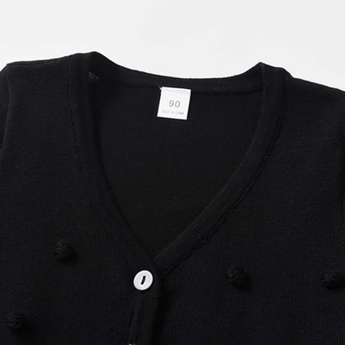 Girl's Cardigan Long Sleeve Button Down Knitted Cardigan V Neck Comfortable Soft Cute Sweater Outwear2