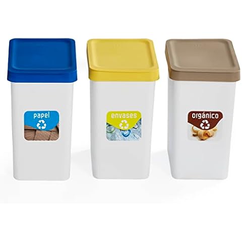 USE FAMILY - Lote 3 Cubos de Reciclaje 12L Cover