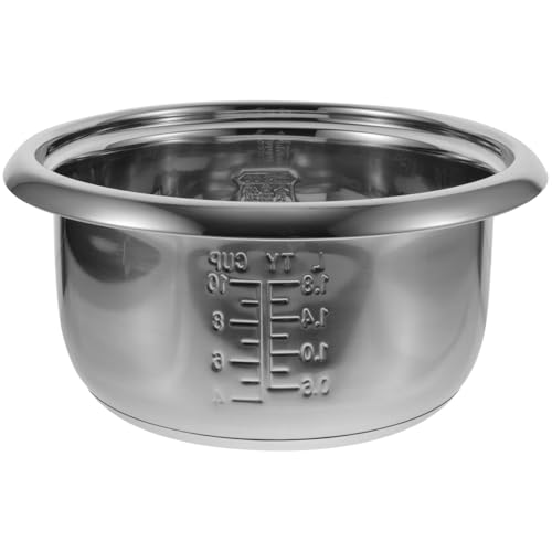 Cuve De Remplacement Pour Cuiseur À Riz En Acier Inoxydable 304 26.8X26.8X12.5Cm Bol IntéRieur Et Facile À Nettoyer Accessoire De Cuisine