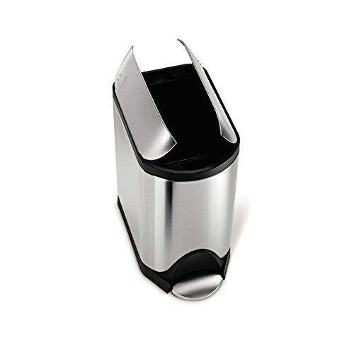 Amazon｜simplehumanバタフライステップゴミ箱、fingerprint-proof