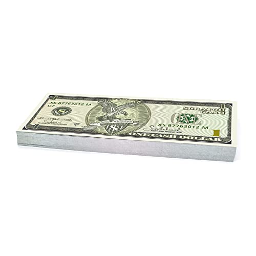 SCRATCHLOVER.COM Scratch Cash 100 x $ 1 Dollar Argent pour Jouer (taille Réelle)