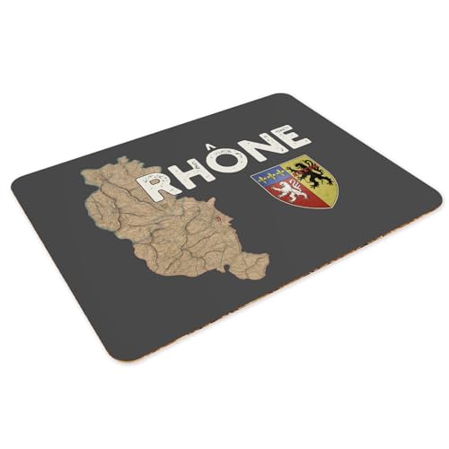 Sets de table en liège grand format napperons souples noirs anti-tache Lyon - 3
