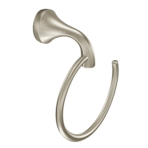 Moen Yb2886Bn Eva Bathroom Single Post Hand-Towel Ring, Brushed Nickel #TOP1