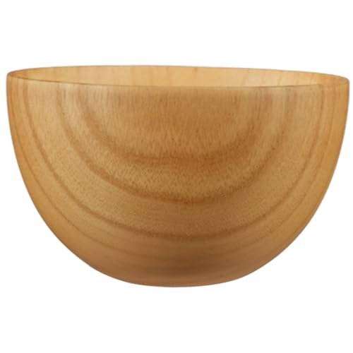 MUELODSIC 実用的な家用ラーメン丼 木製食器 浅色中号酸?木製の食用グレード素材で耐久性と洗浄簡単 レトロデザインでこぼれにくい大口径ス