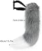 BANLAN Faux Fur Fox Costume Cat Tail Cosplay Halloween Christmas Party Costume One Size, Gray