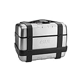 GIVI Trekker Monokey 46 Liter Aluminum Top/Side Case (1 Case) (Silver/Matte Black)